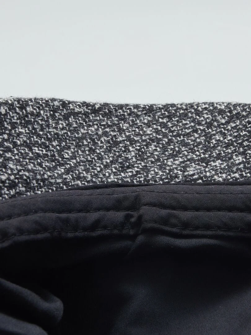 Casquette style 'baker boy'   Noir