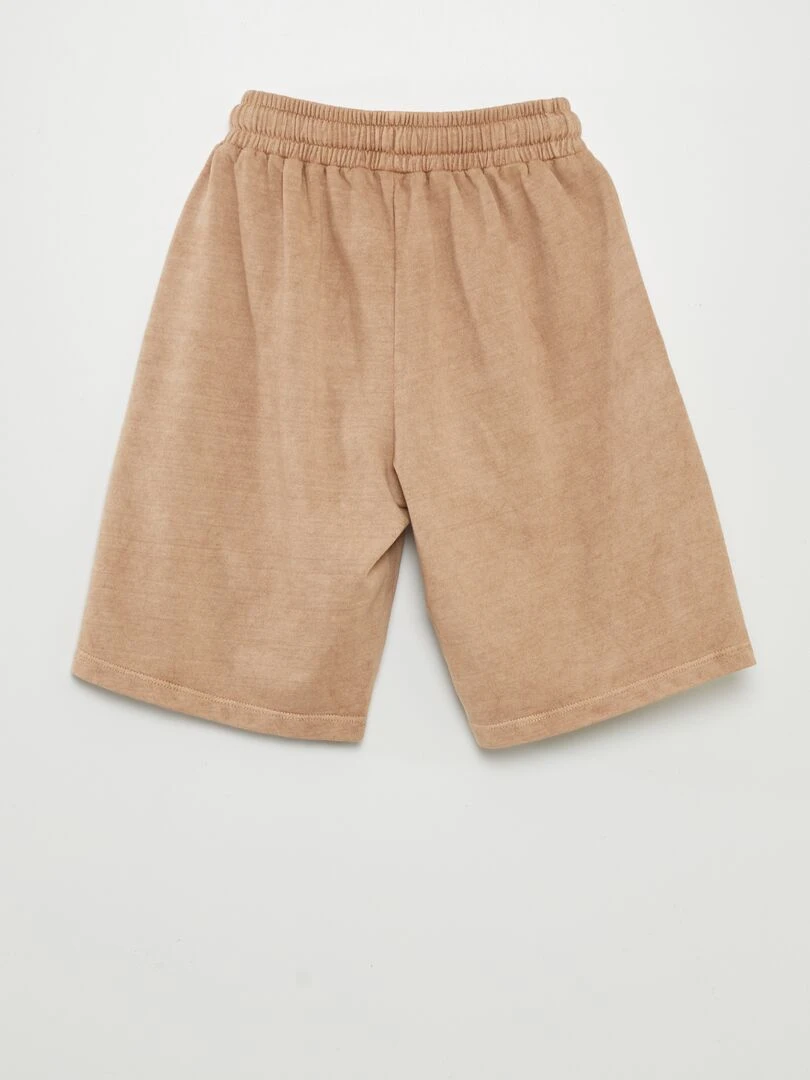 Pyjama court   tee shirt + bermuda   2 pièces   terracotta