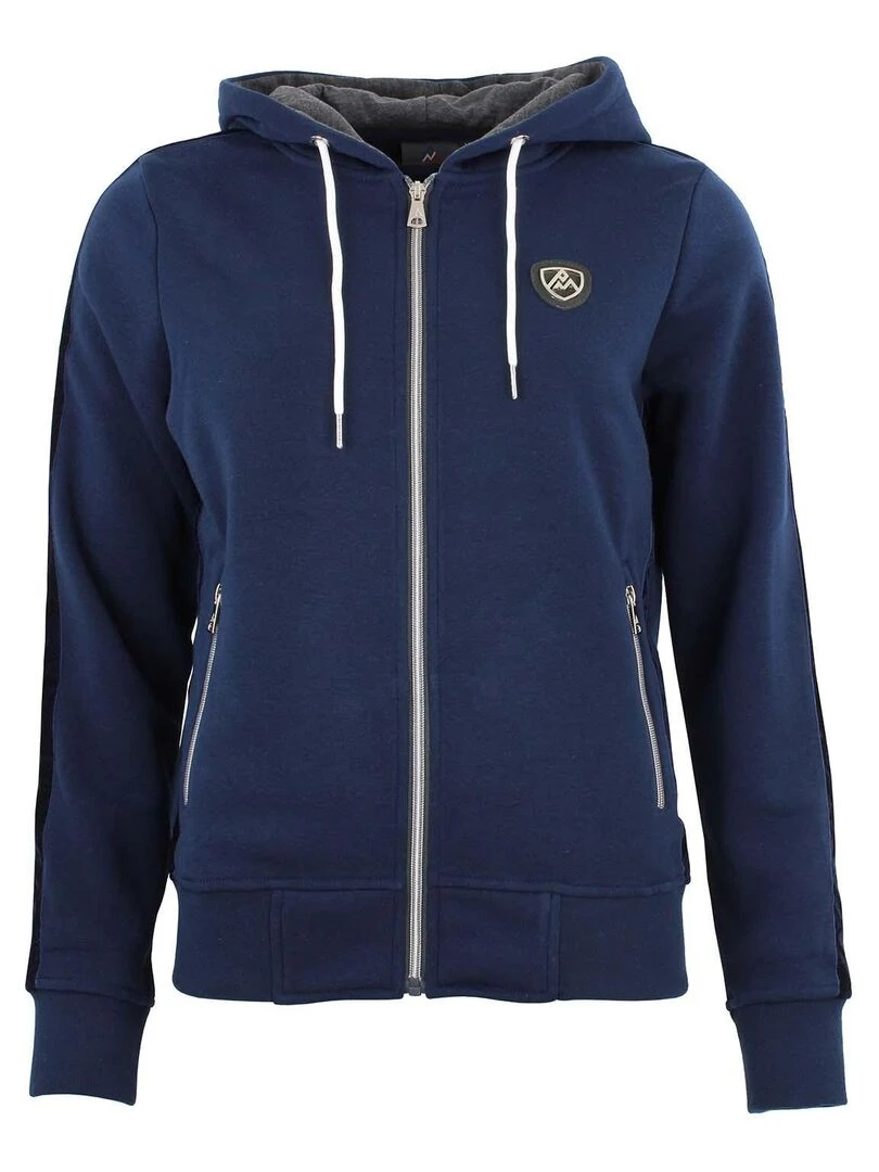 Sweat zippé à capuche femme ALICE Bleu marine