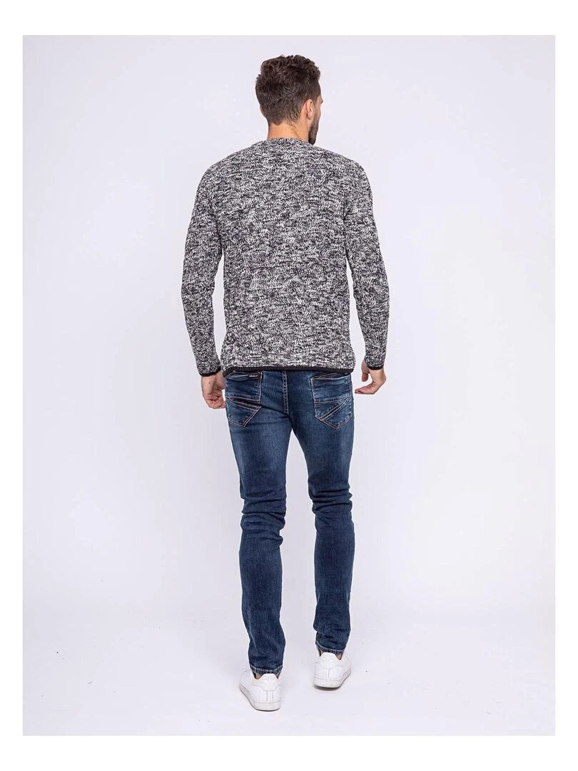 Pull col rond LALAK Bleu marine