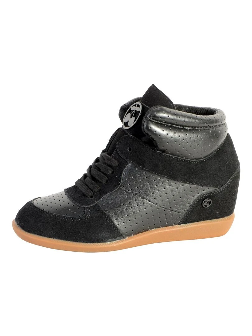 Basket Le Temps Des Cerises Vic H17 Perf Noir