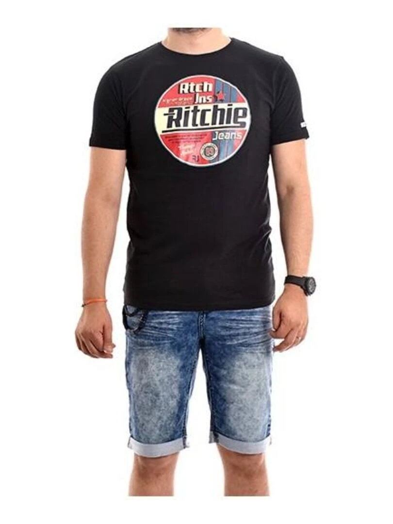 T shirt pur coton organique NAGEL Noir