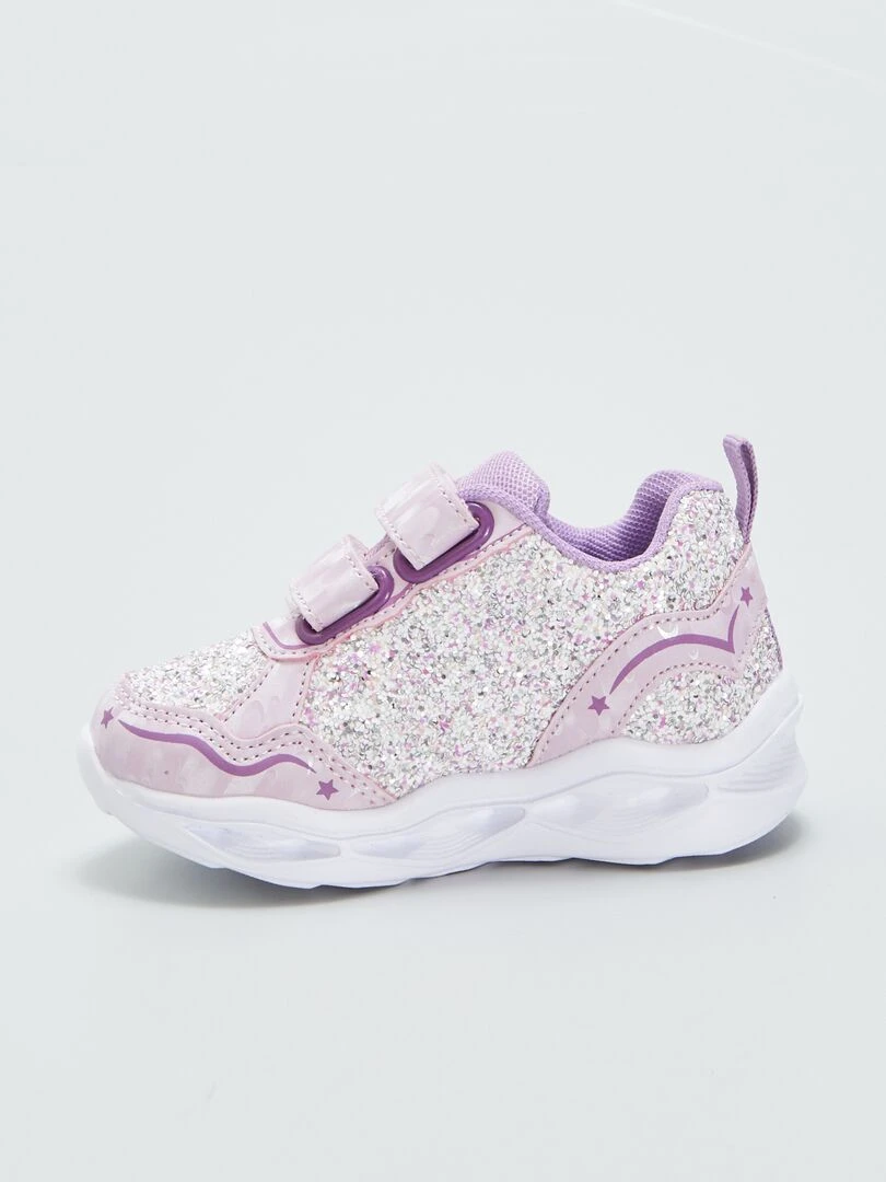 Baskets lumineuses 'Reine des Neiges'   Rose