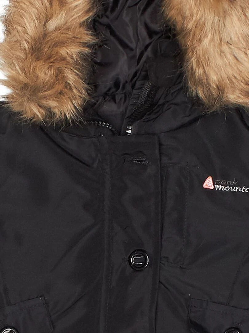 Parka de ski fille FALAVA   PEAK MOUNTAIN   Noir Noir