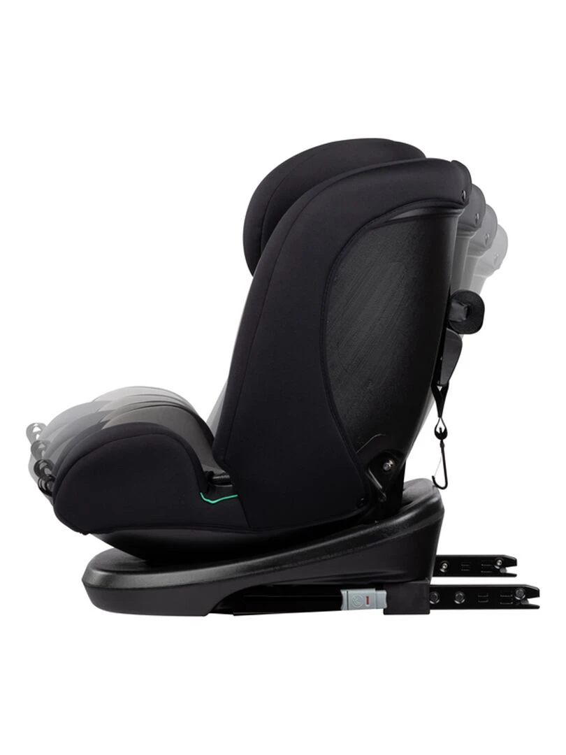 BEBECONFORT Siège auto EverFix i Size évolutif  isofix  15 mois à 10/12 ans Gray Mist   Noir Gris