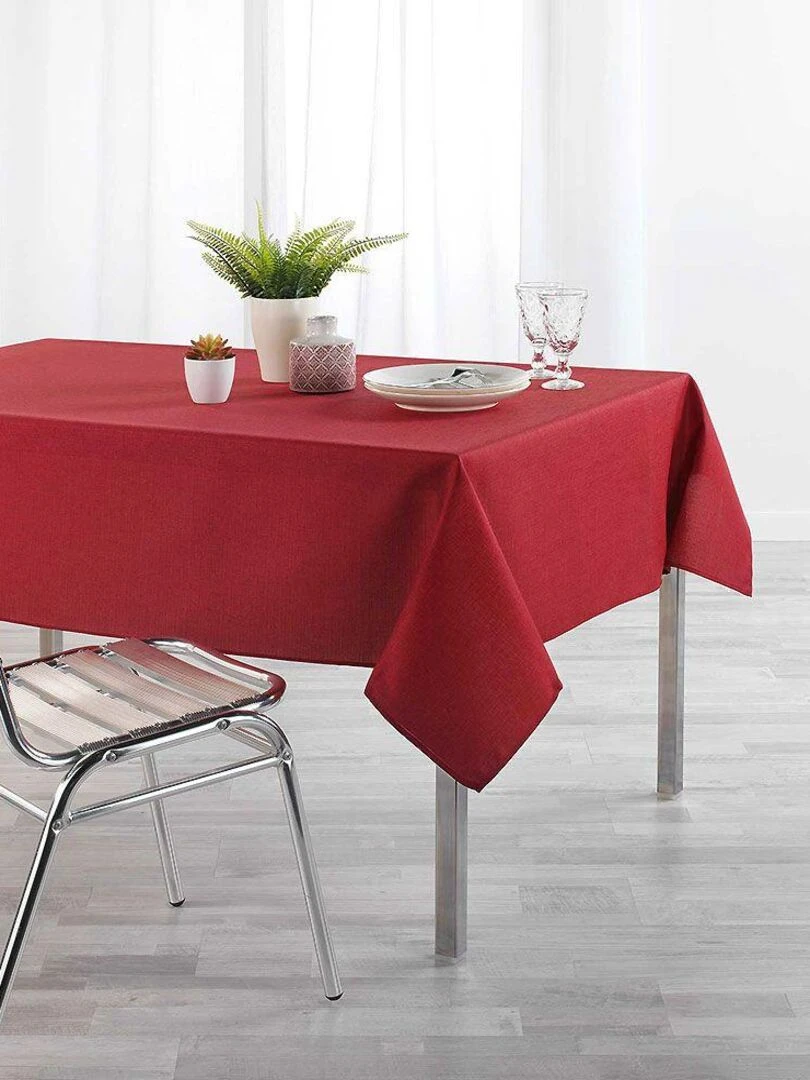 Nappe rectangulaire Newton Rouge carmin