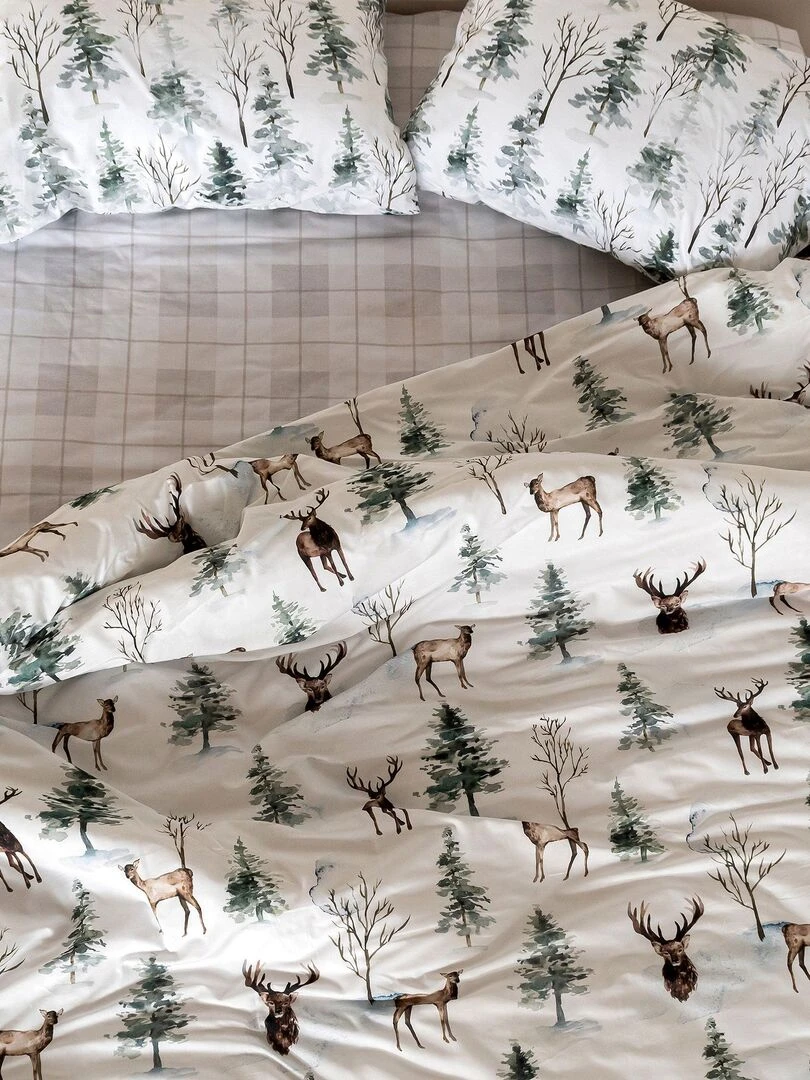 Housse de couette Mystical winter "Happyfriday" Blanc