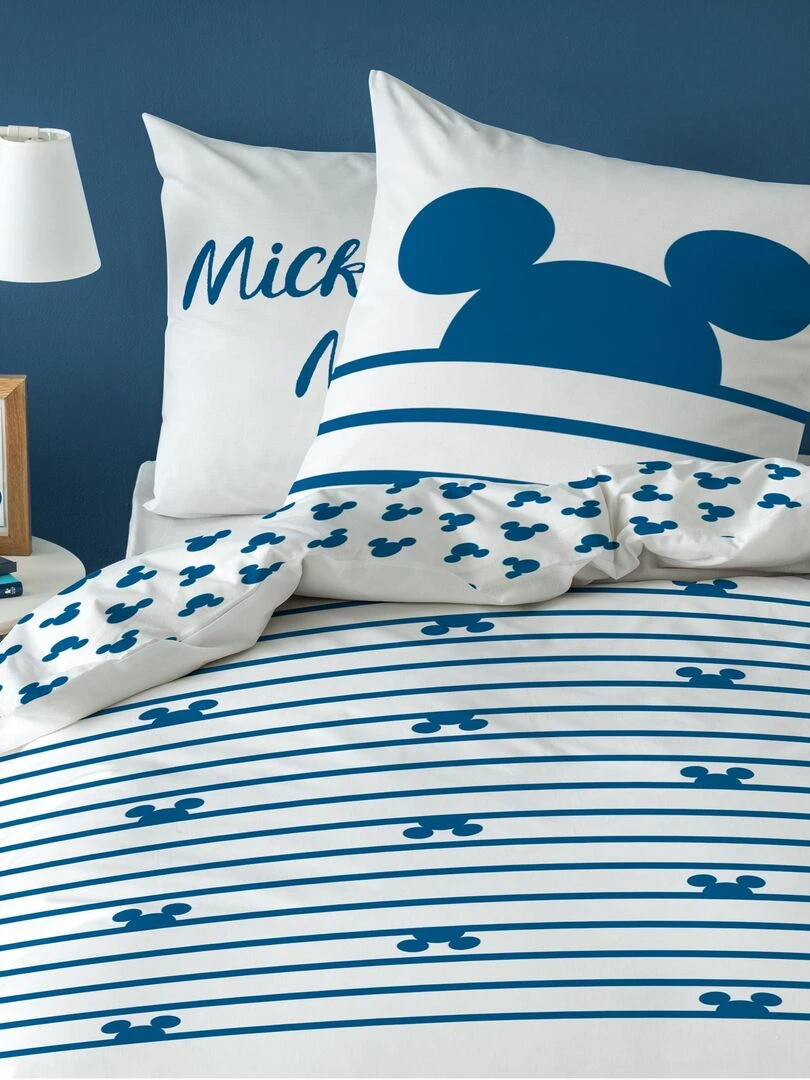 Parure de lit imprimée 100% coton DISNEY HOME MICKEY SAIL Bleu