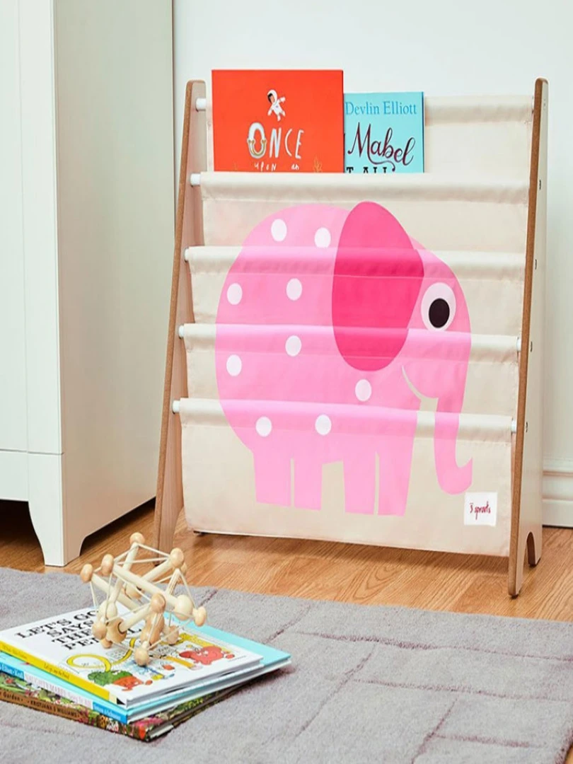 Bibliothèque En Tissu Eléphant Rose