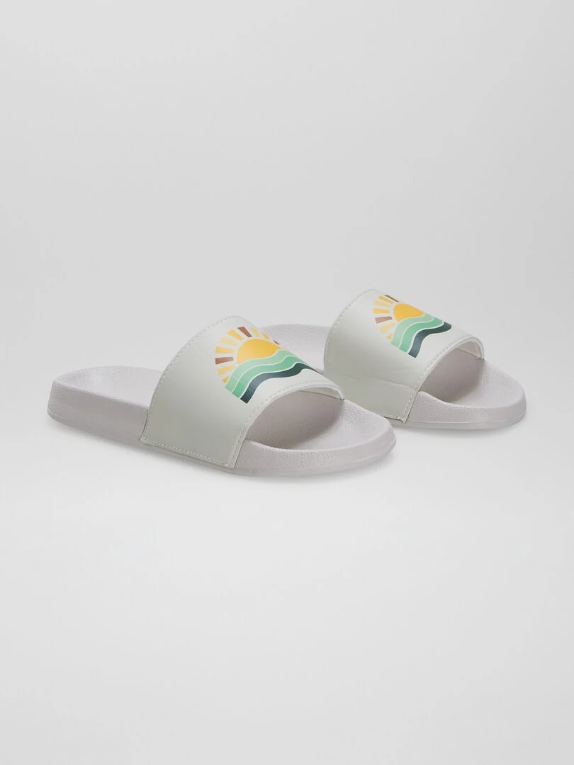 Mules de piscine Beige