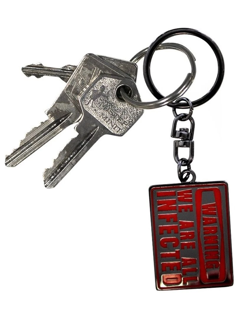 THE WALKING DEAD Porte clés We are all infected   Rouge