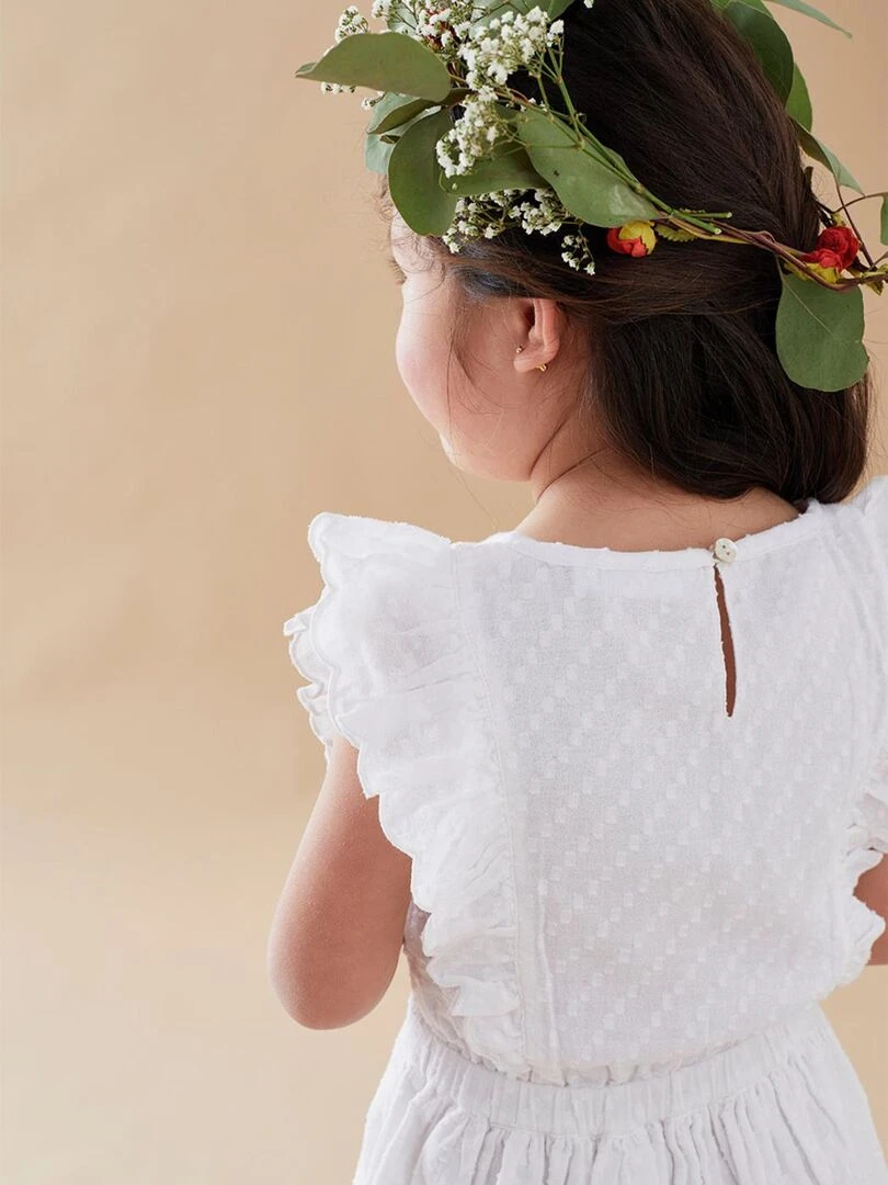 Robe cérémonie à volants    Noukie's   Blanc