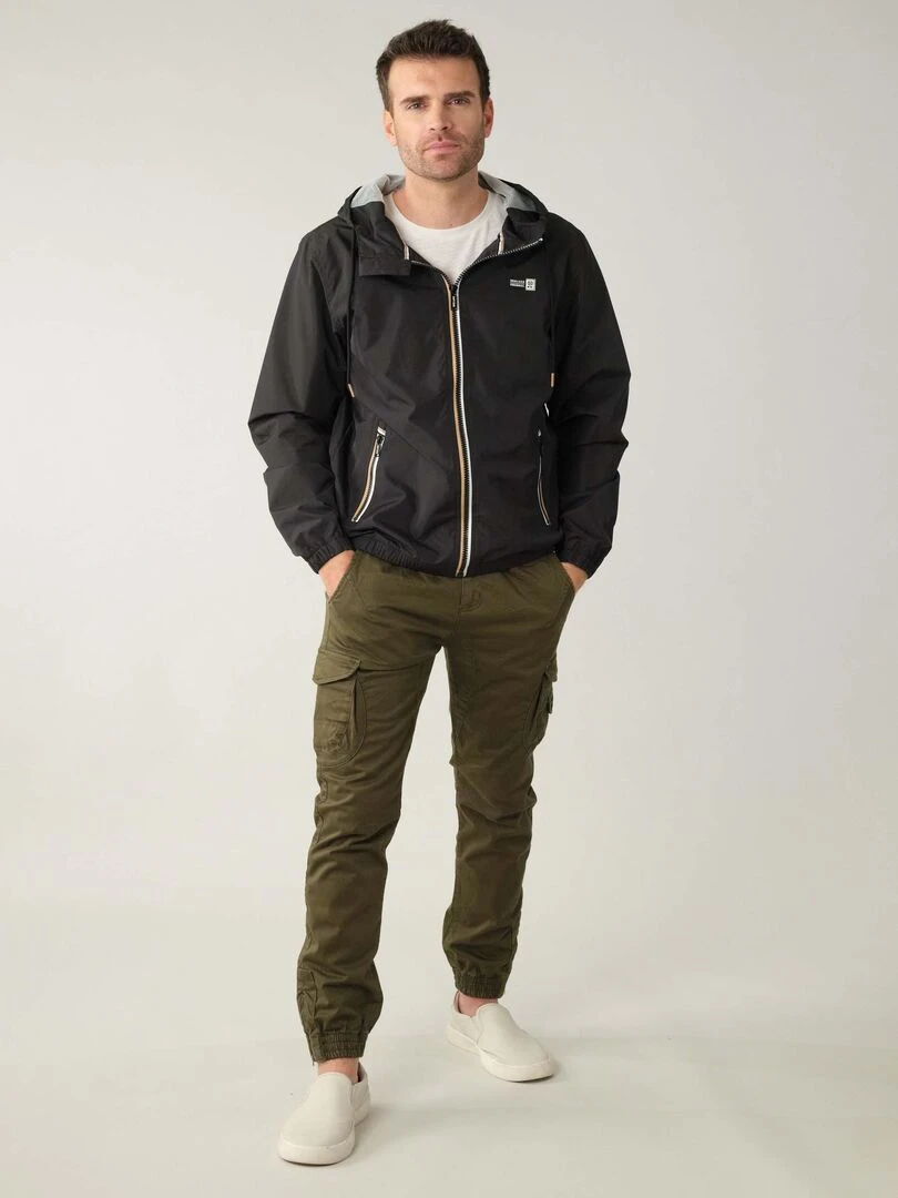 Blouson homme avec capuches doublée 'Deeluxe' Noir