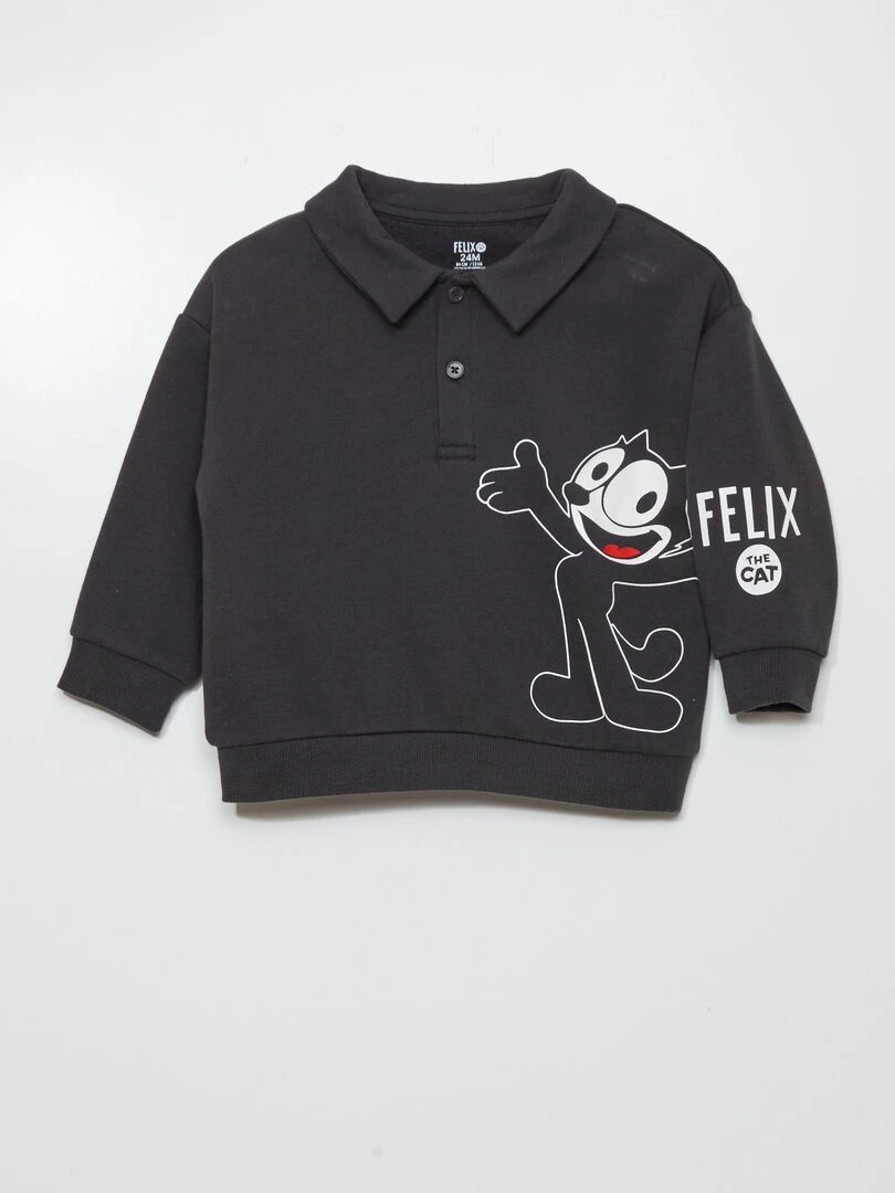 Sweat imprimé   Noir