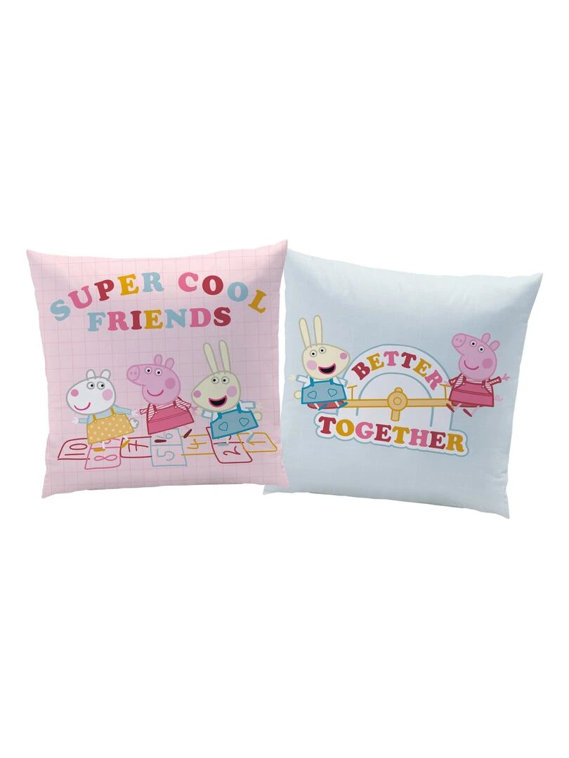 Coussin imprimé 100% polyester  PEPPA PIG SEASON   Rose