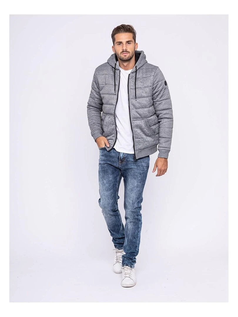 Veste fourrée capuche ZELKO   Gris