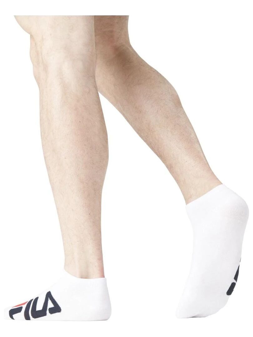 Lot de 6 Paires de Chaussettes socquettes homme 9199 Fila   Blanc