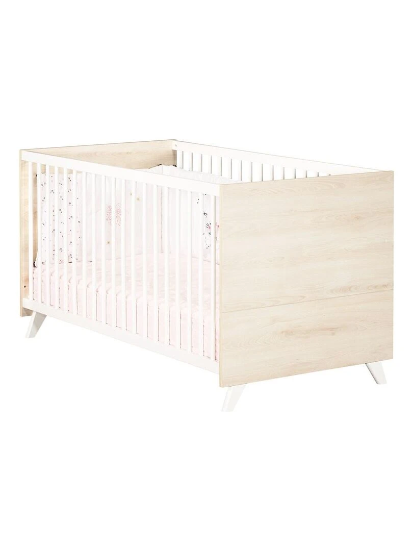 Lit évolutif SCANDI BABYPRICE Blanc Beige