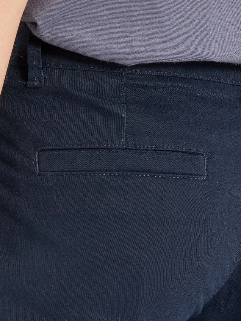 Pantalon chino regular   L32   bleu marine