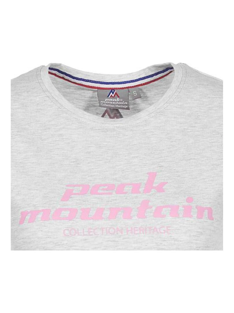 T shirt manches courtes femme ACOSMO   Gris