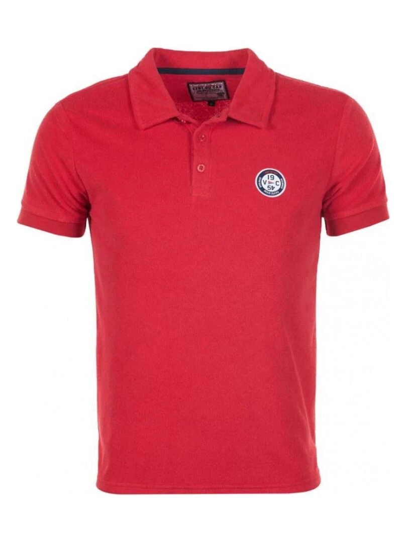 Polo manches courtes homme CONGI VENT DU CAP Rouge