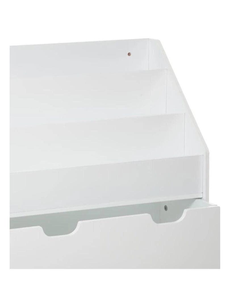 Bibliothèque Montessori enfant avec rangement   Blanc
