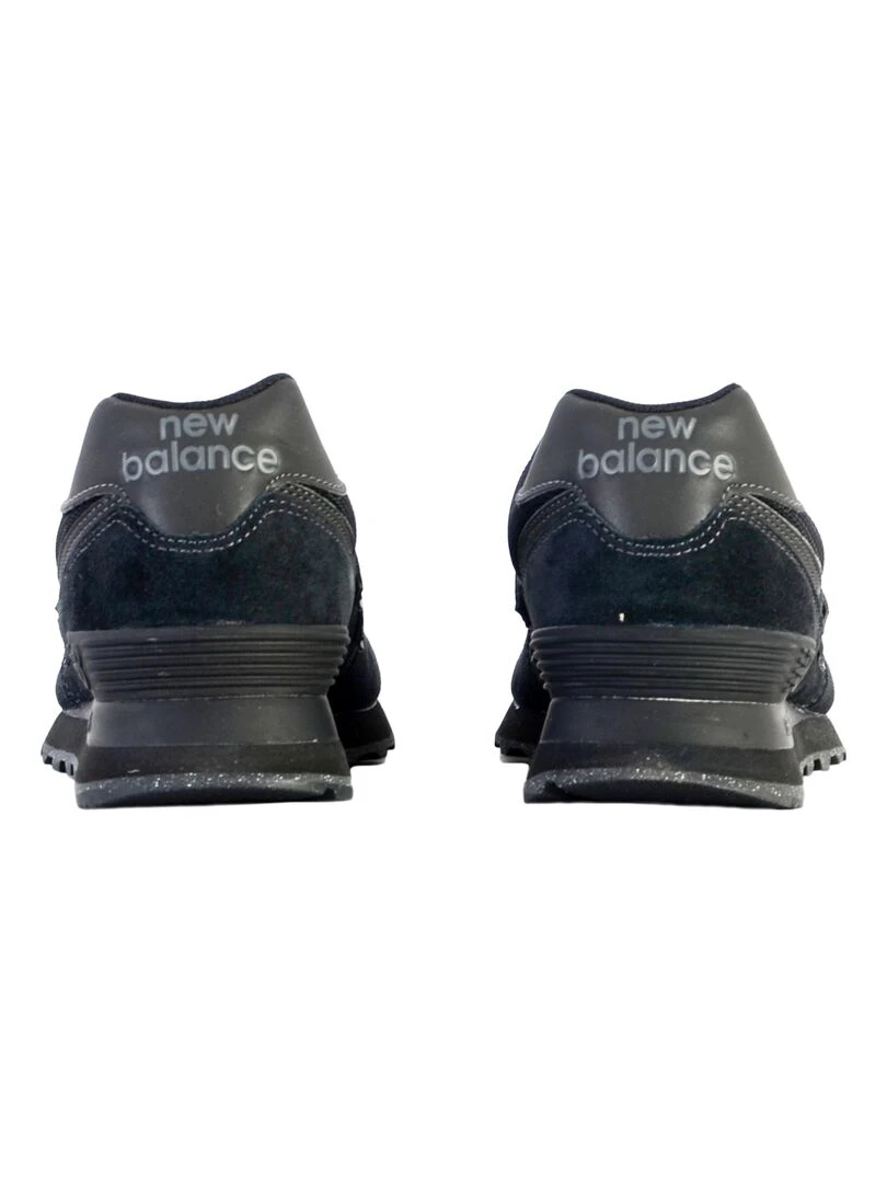 Basket Cuir New Balance 574   Noir