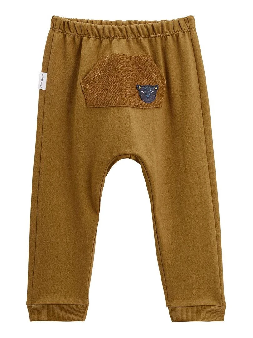 Ensemble bébé sweat shirt et pantalon Petit Bavard   Camel