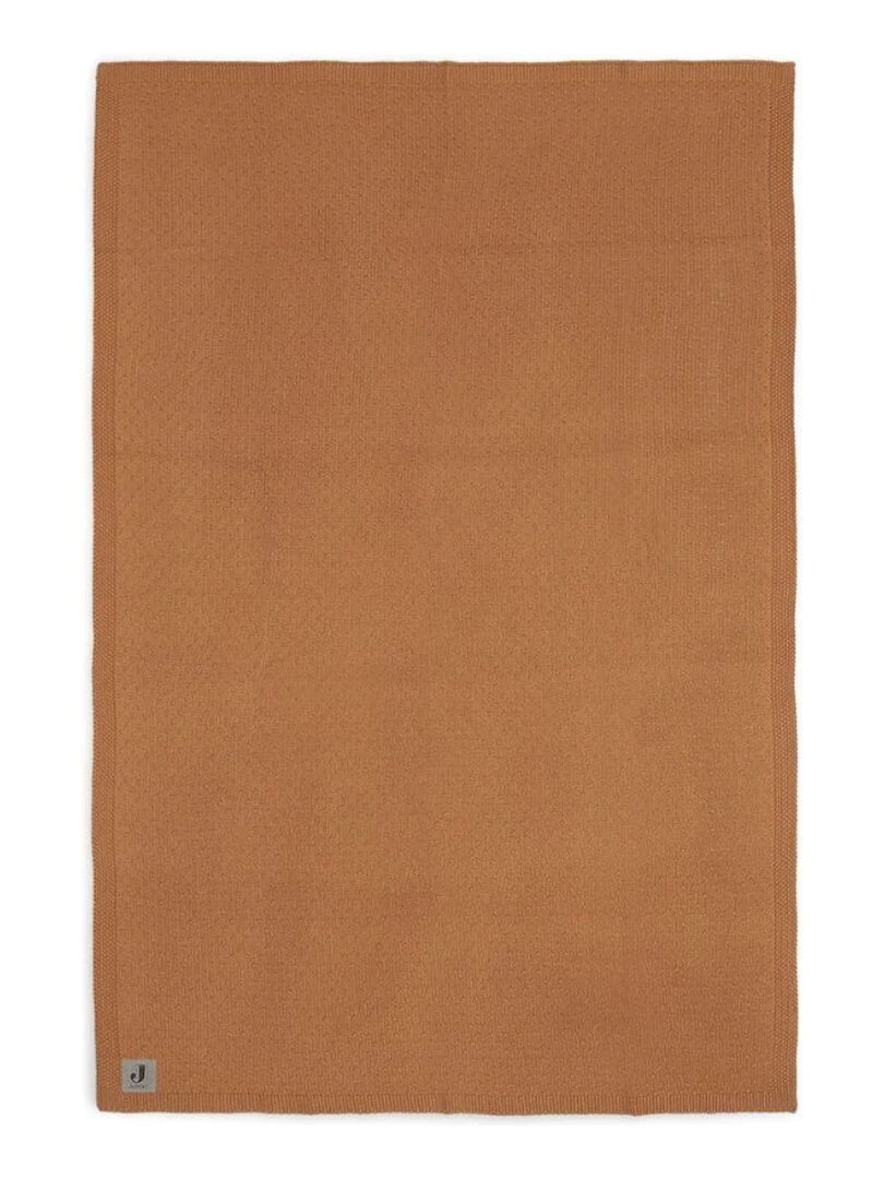 Couverture bébé en coton Bliss knit caramel (75 x 100 cm)   Marron