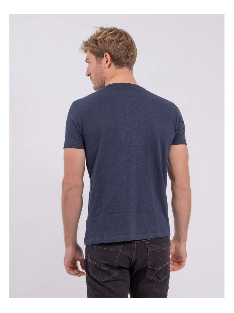 T shirt manches courtes col rond pur coton NOMARY Rouge