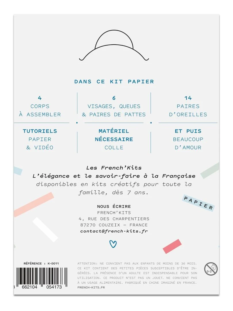Coffret DIY papier 4 Marque pages Créatures N/A