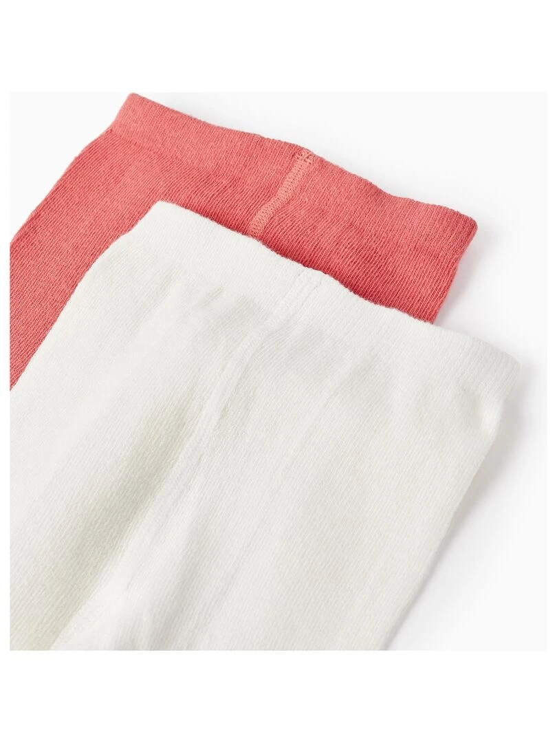 Pack 2 Collants en Tricot pour Bébé Fille 'Corações' GREAT GOALS GREAT WORLD Multicolore