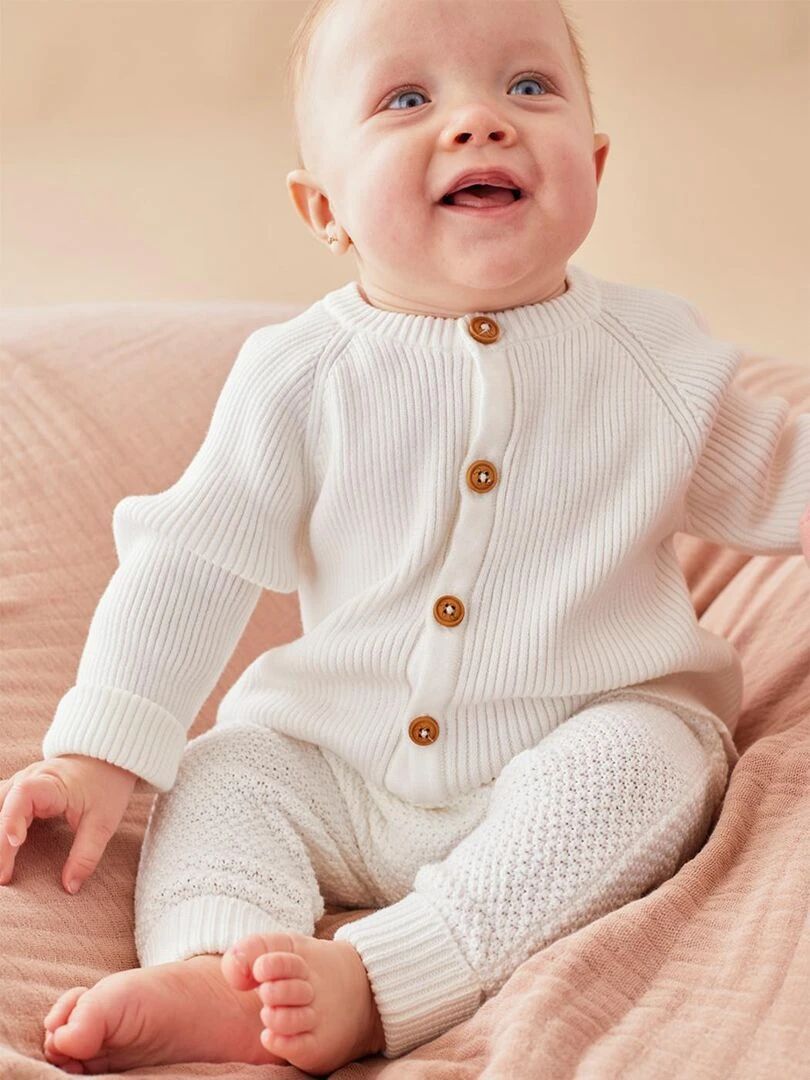 Pantalon en tricot Noukie's Blanc