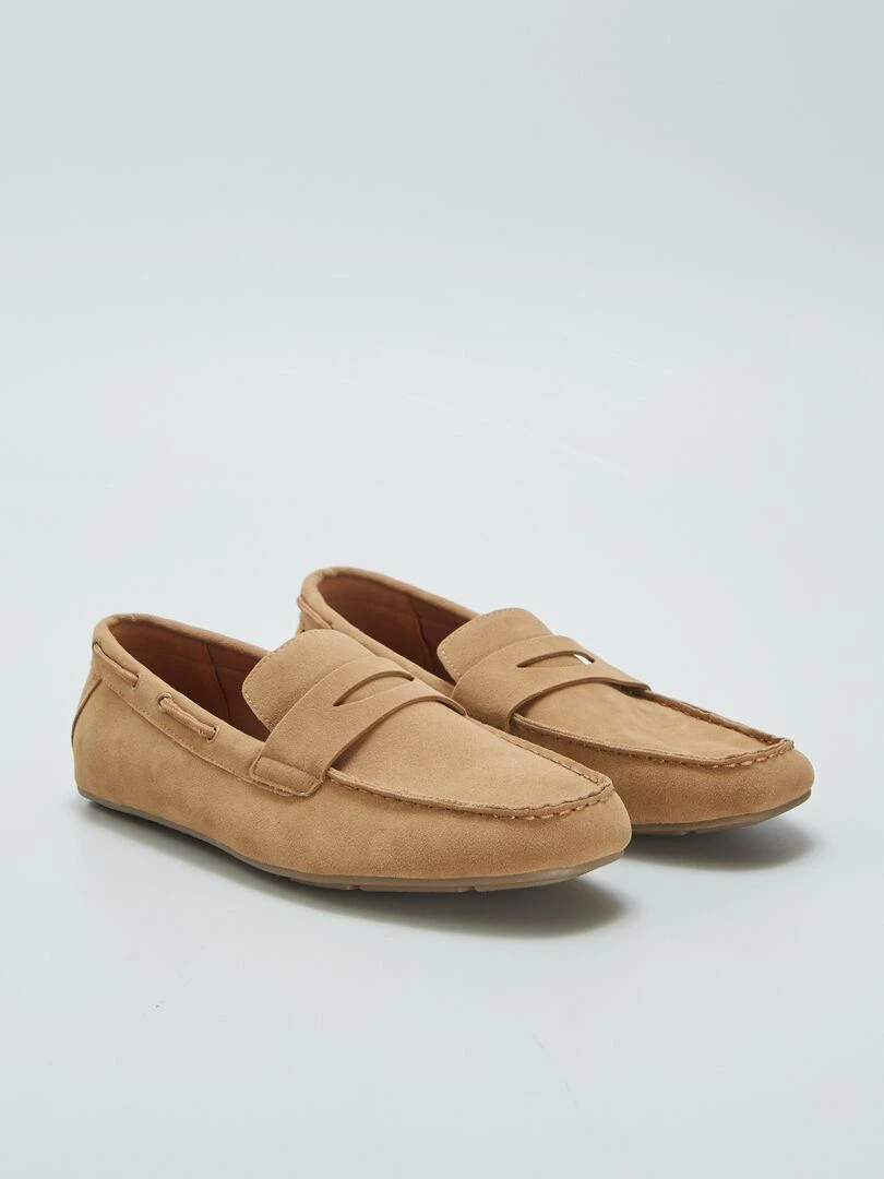 Mocassins en suédine Marron