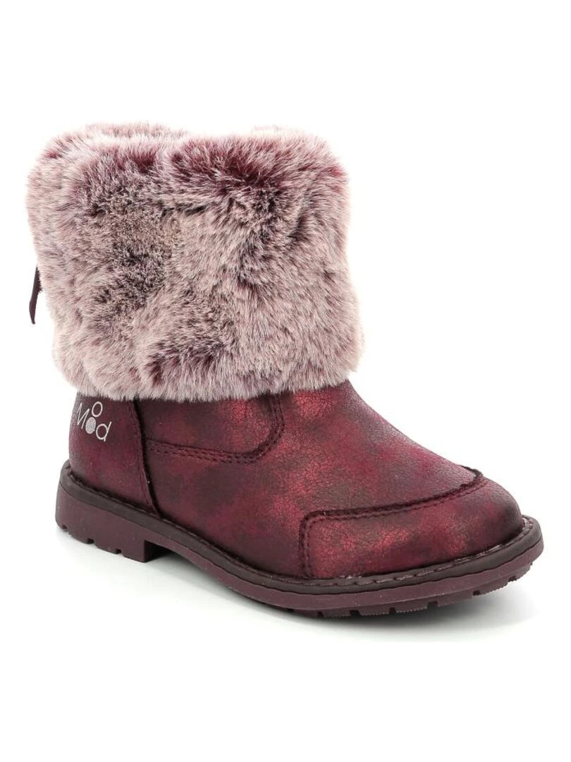 Boots Synthetique Stelie Bordeaux