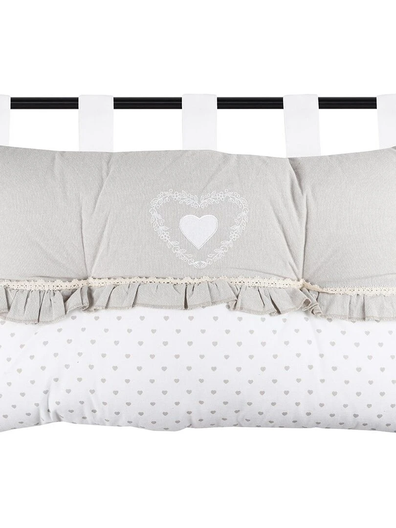 Tête de lit 45x70 cm Bérénice naturel coton Blanc