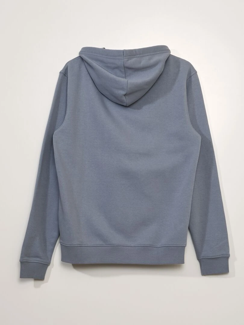 Sweat en molleton à capuche   Bleu