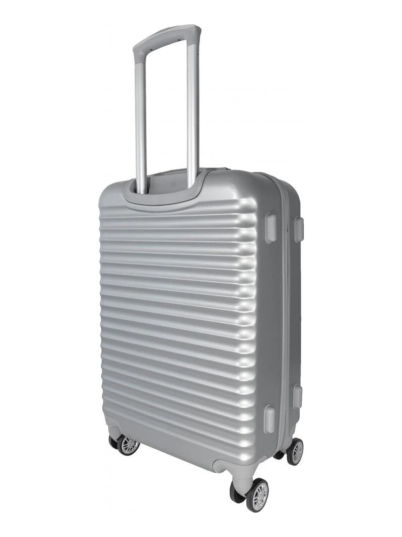 Lot 3 Valises Rigides plus 1 Vanity ABS   Gris