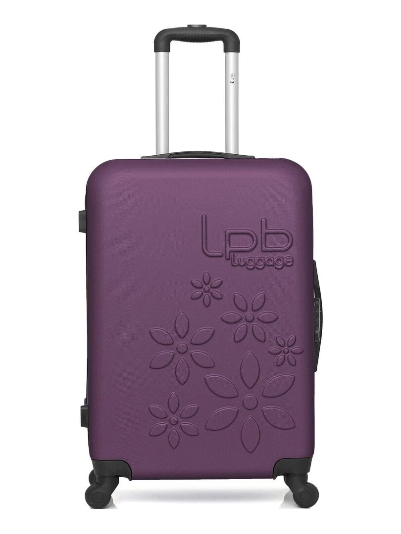 LPB LUGGAGE VALISE WEEKEND ABS ELEONOR 4 ROUES 65 CM Violet prune