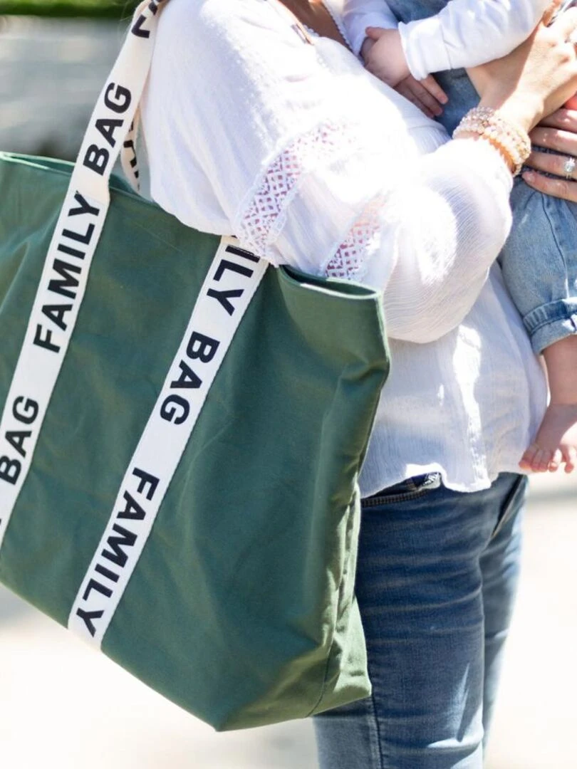 Sac à langer Family bag signature Canvas vert Vert