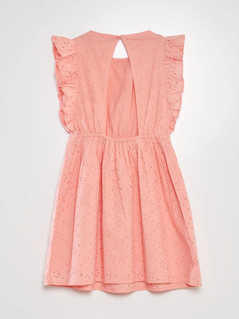 Robe en broderies anglaises Rose