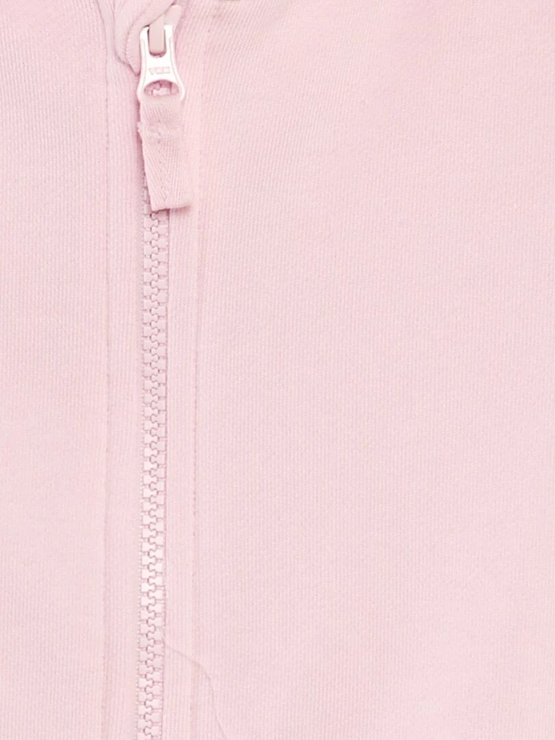 Sweat zippé à capuche   So Easy   Rose