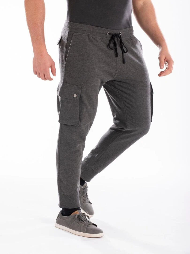 Pantalon de détente battle en molleton KINAN 'Rica Lewis'   Gris