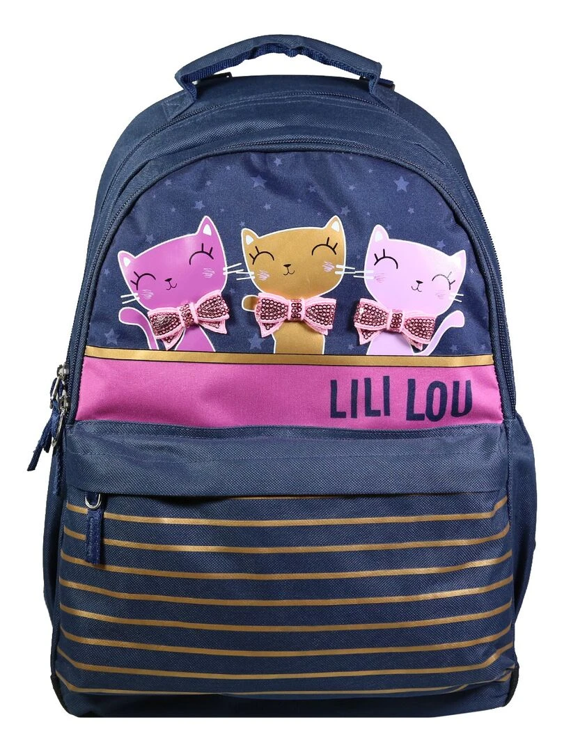 BAGTROTTER Sac à dos 2 compartiments Lili Lou X Phileas Bleu Bleu