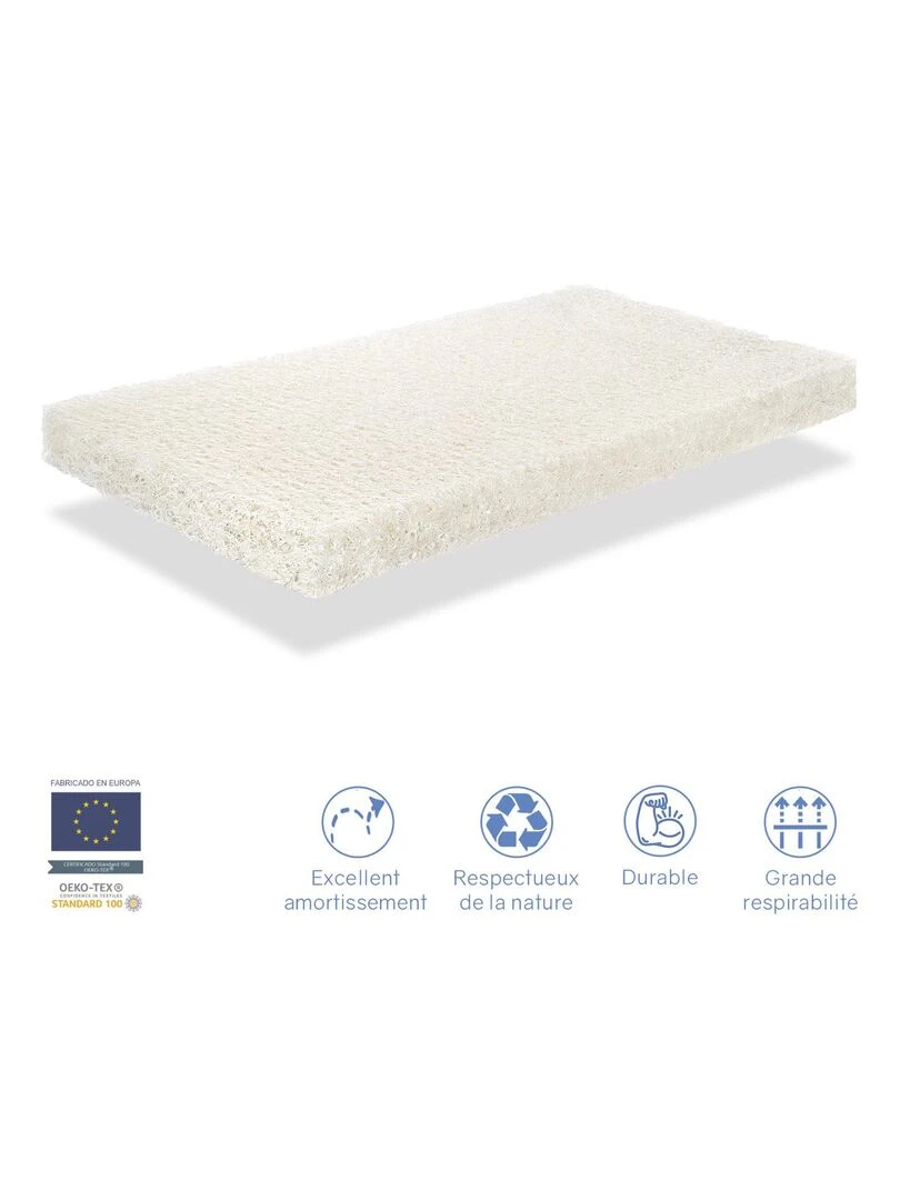 Matelas bebe OCEAN BREATHAIR épaisseur 11 CM   Noyau 100 % Lavable   Gris