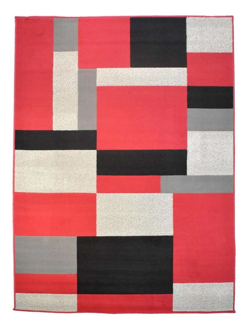 Tapis salon AF1 DARBU OEKO TEX® Rouge