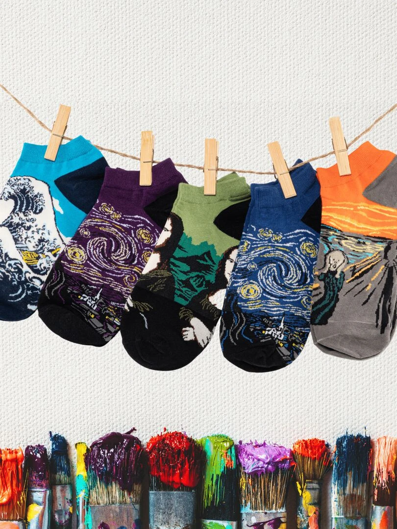 Coffret Chaussettes Oeuvres d'Art (Lot x5) SockUp 37 45 Multicolore