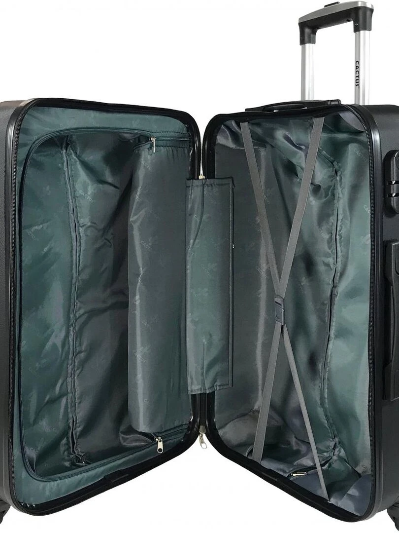 Lot 3 Valises Rigides dont 1 Valise Cabine ABS   Noir