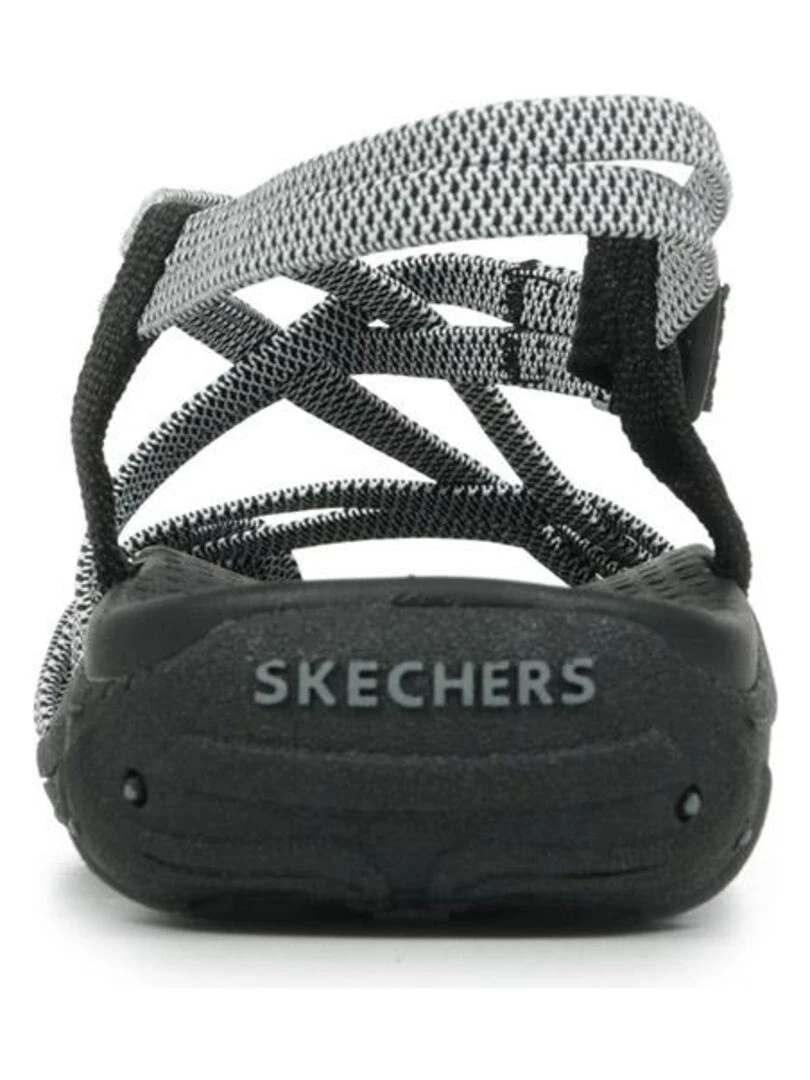 Sandales Skechers Reggae Irie Mon   Noir Blanc
