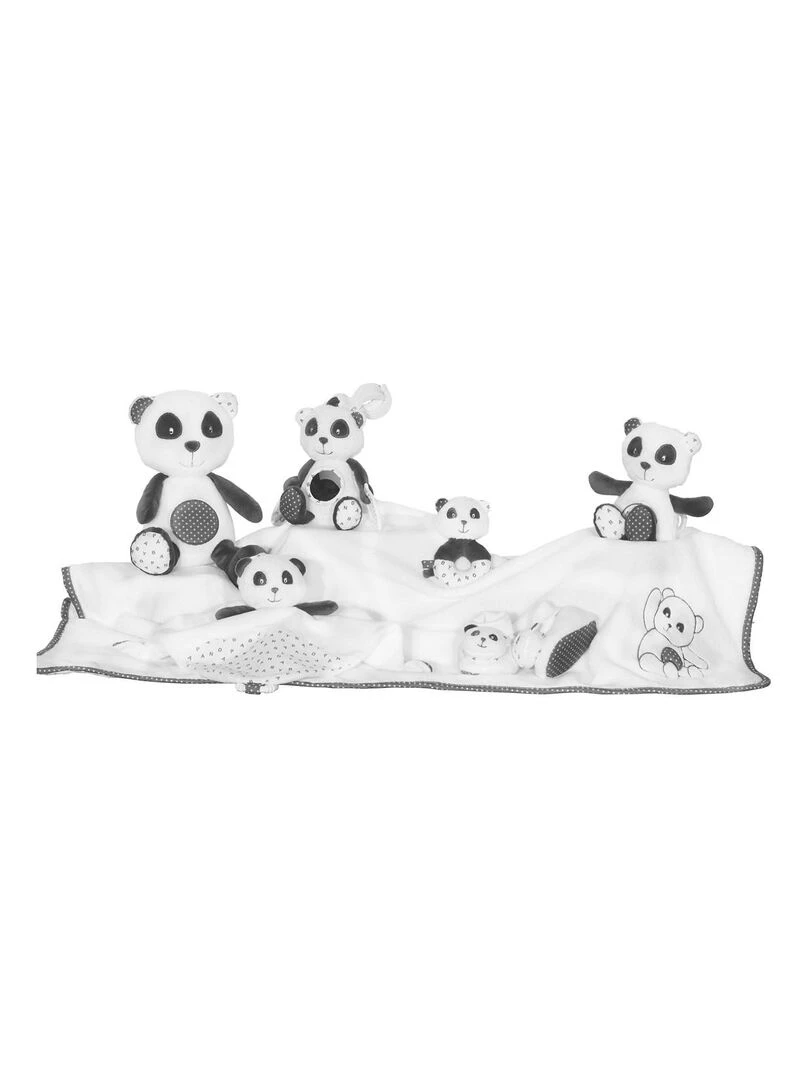 Peluche mini musical en velours gris   SAUTHON   Gris